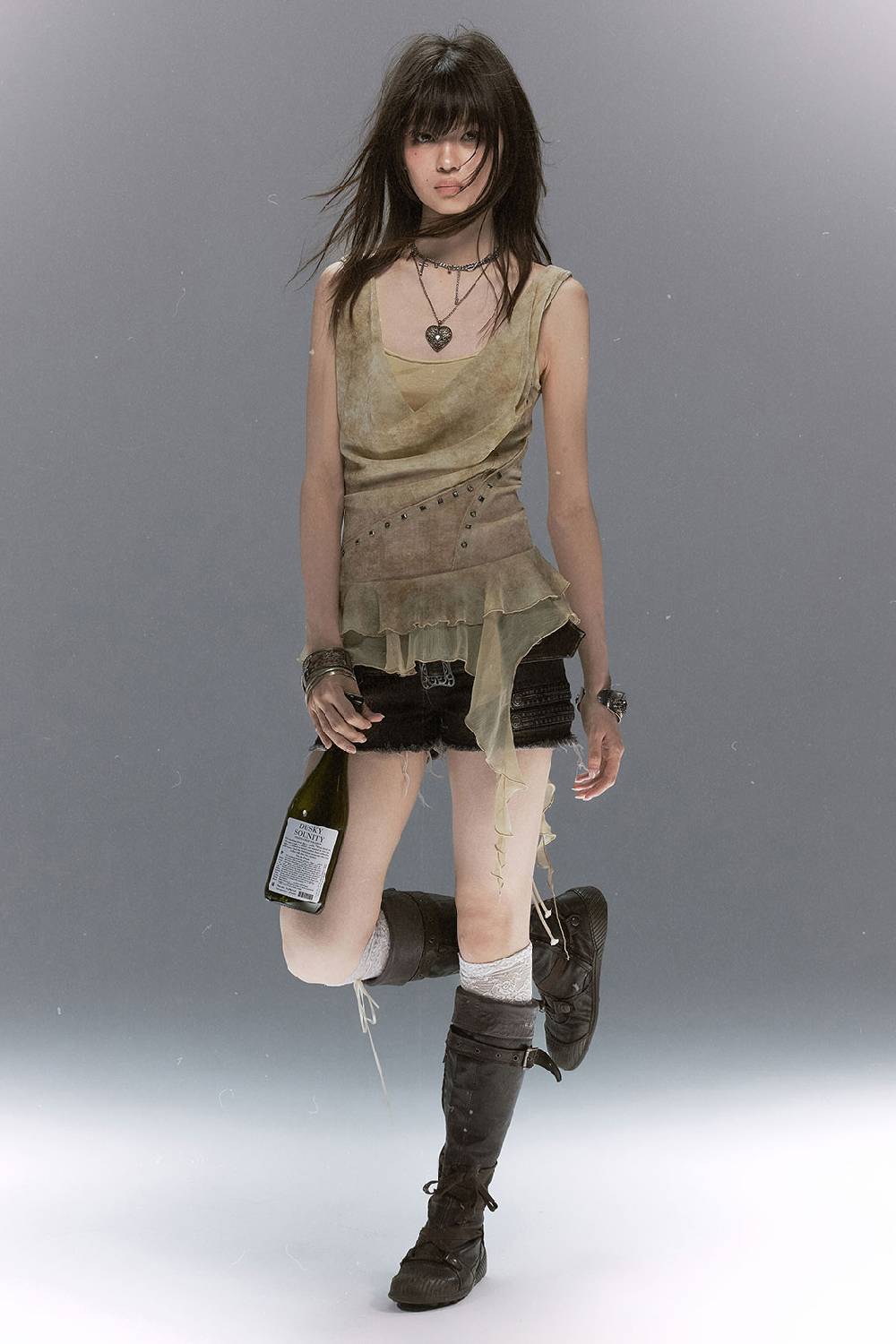 Layered Chiffon Tank Top