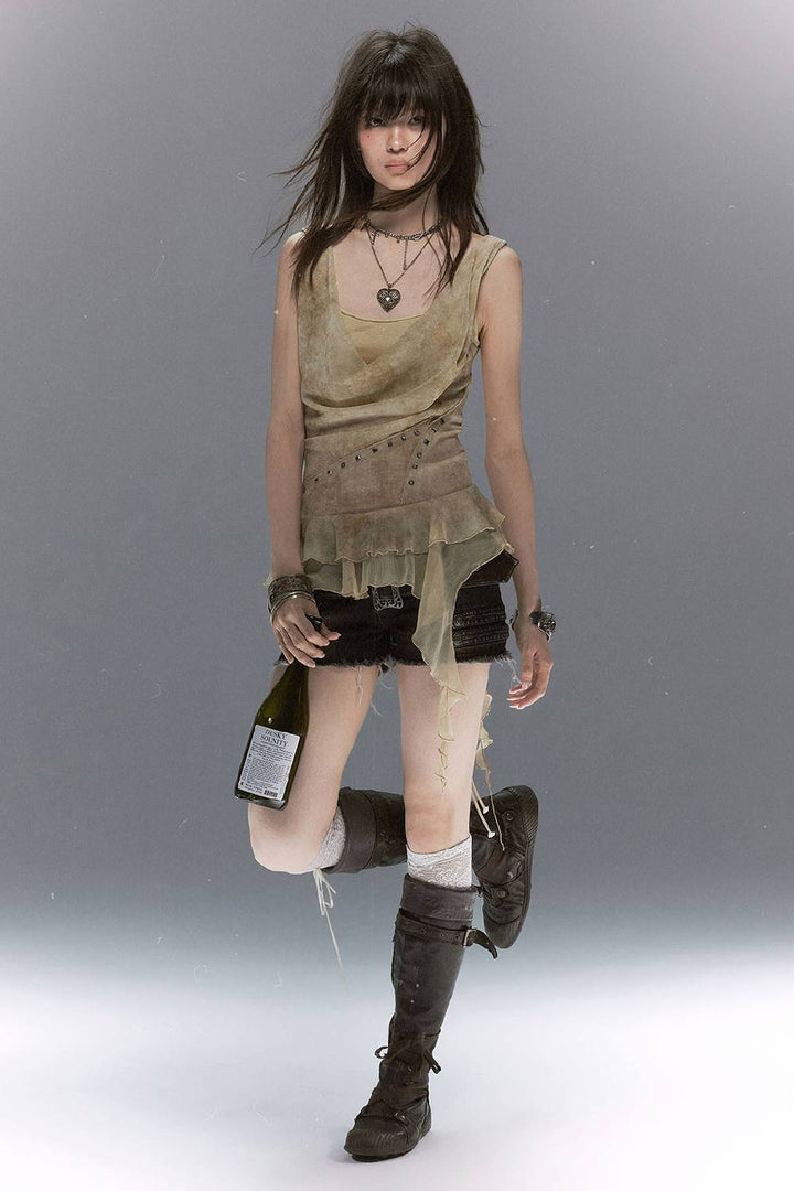 Layered Chiffon Tank Top