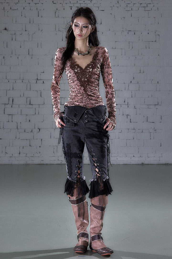 Ash Veil Mesh Top