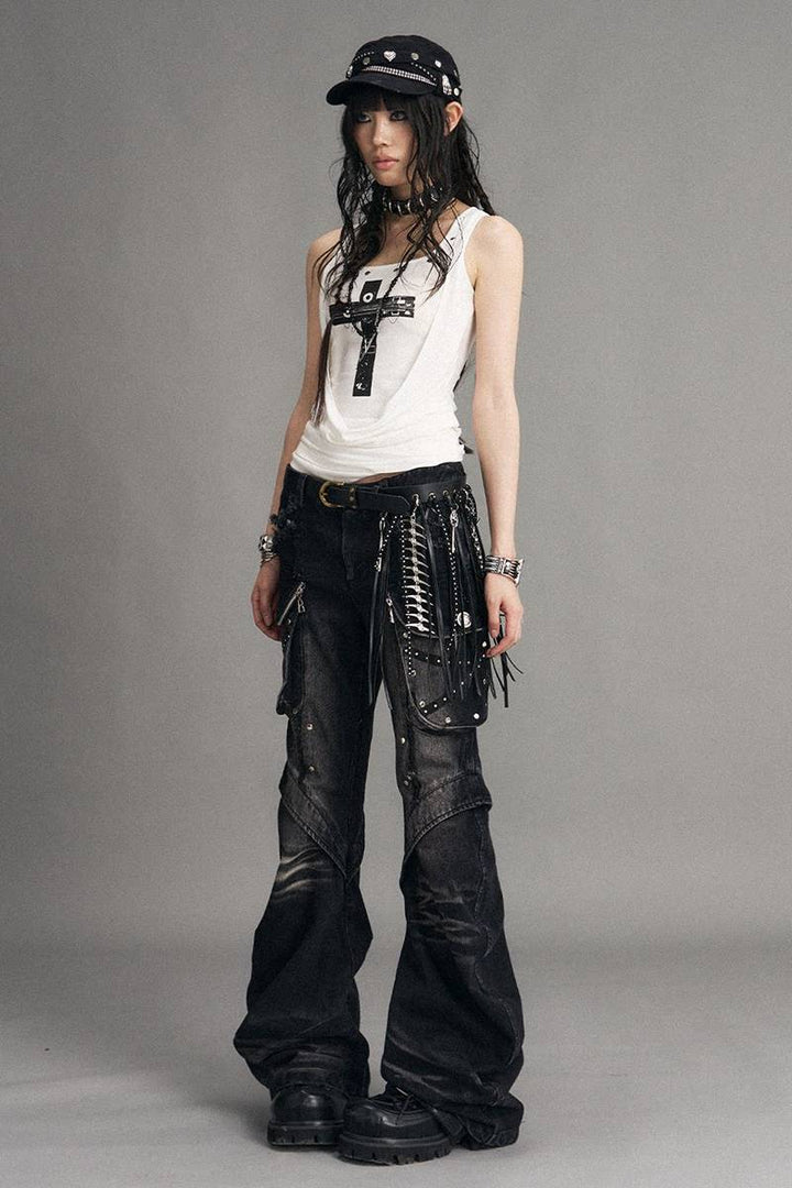 Rivet Detail Tank Top