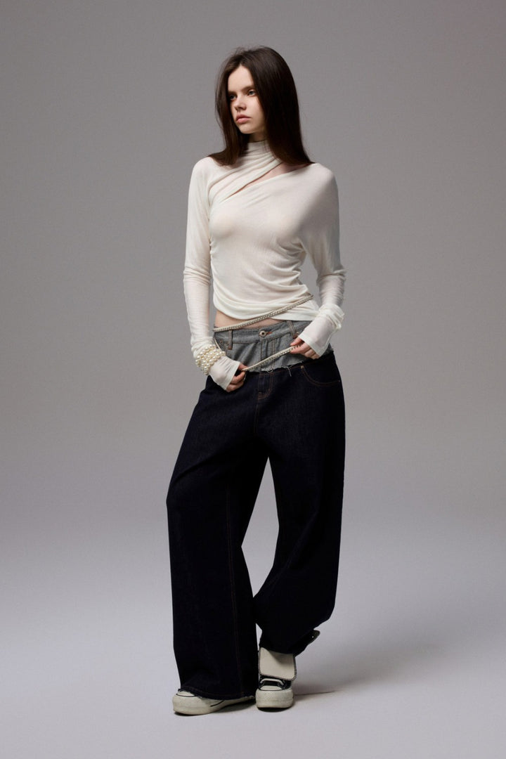 Mila Asymmetry Cutout Top