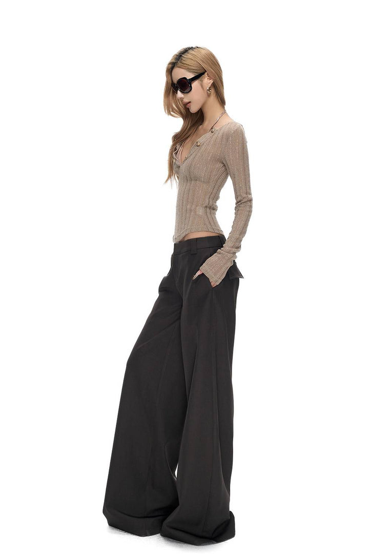 Shimmer Rib Knit Top