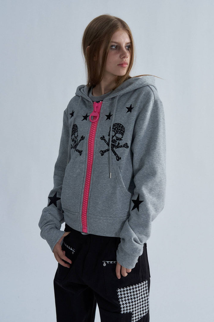Deadstar Skull Zip Hoodie