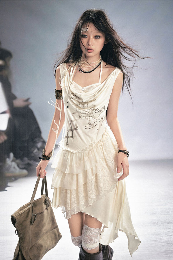 Suki Lace Ruffle Dress