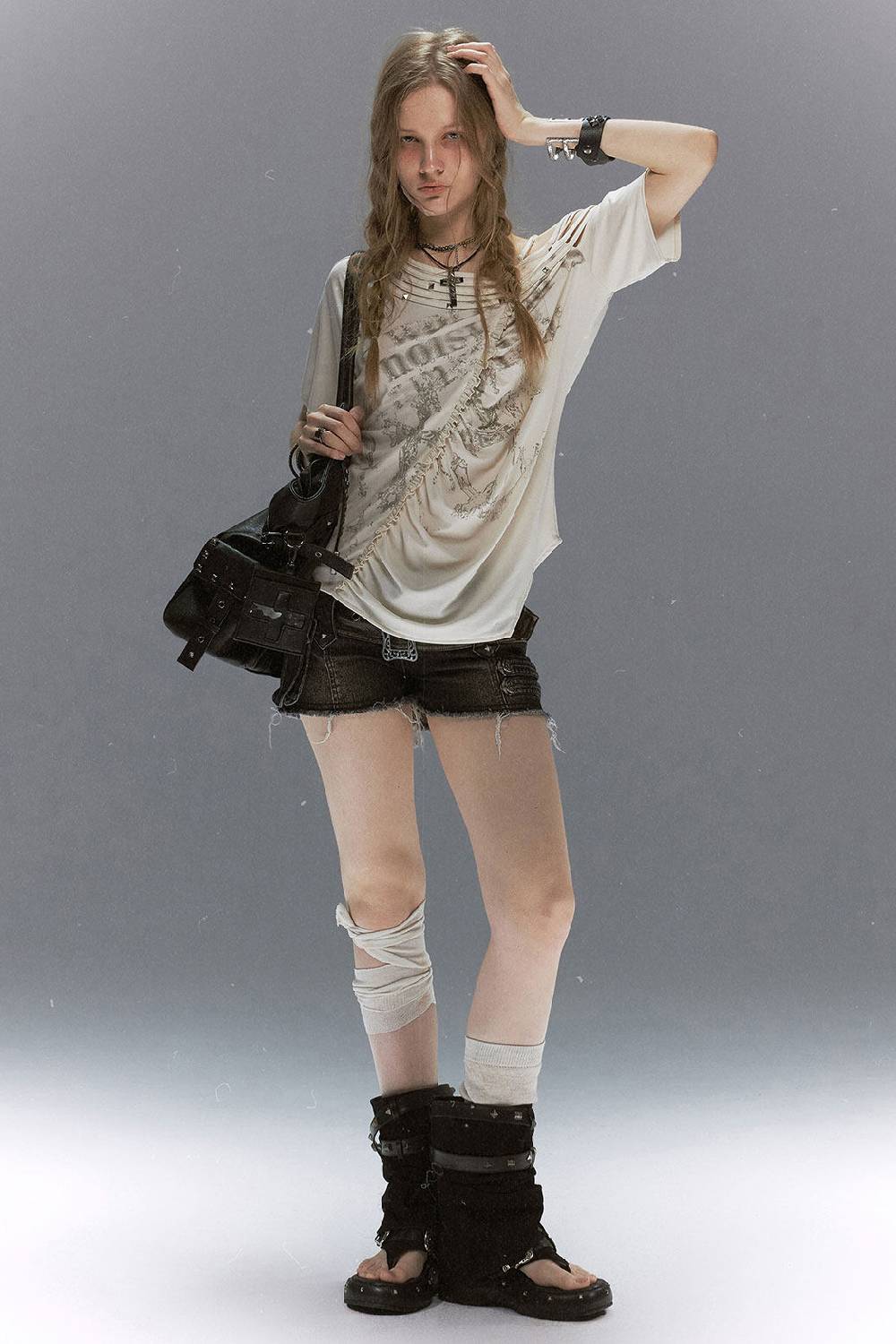 Grunge Drape Graphic Tee