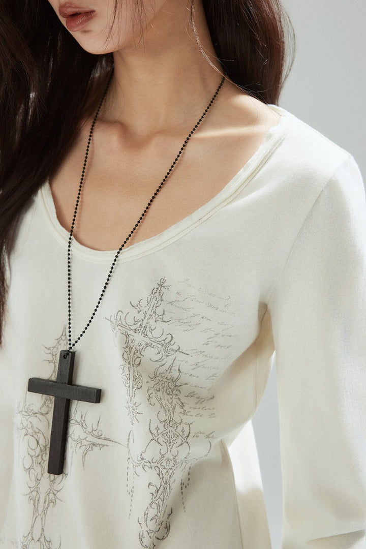 Vena Cross Print Shirt