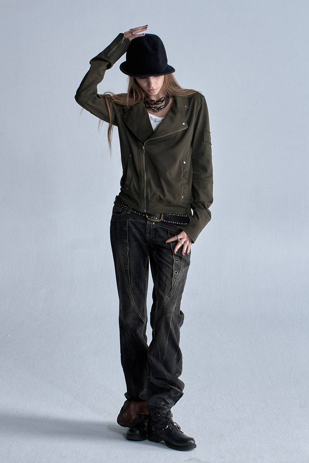 Utility Zip Moto Jacket