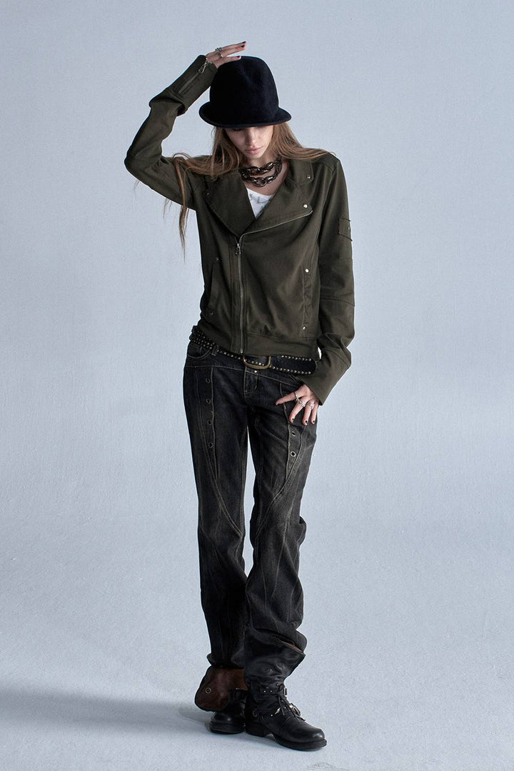 Utility Zip Moto Jacket