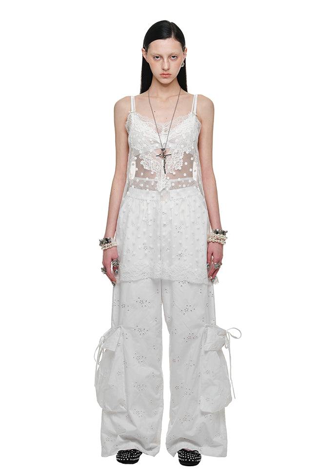 Sheer Polka Slip Dress