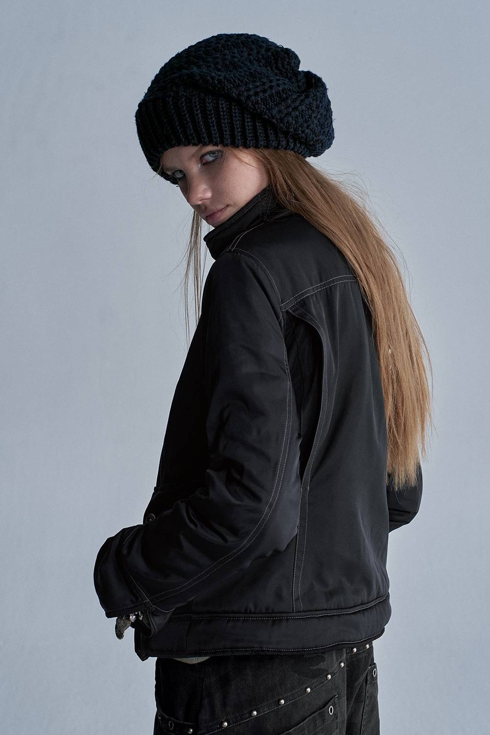 Contrast Stitch Utility Jacket