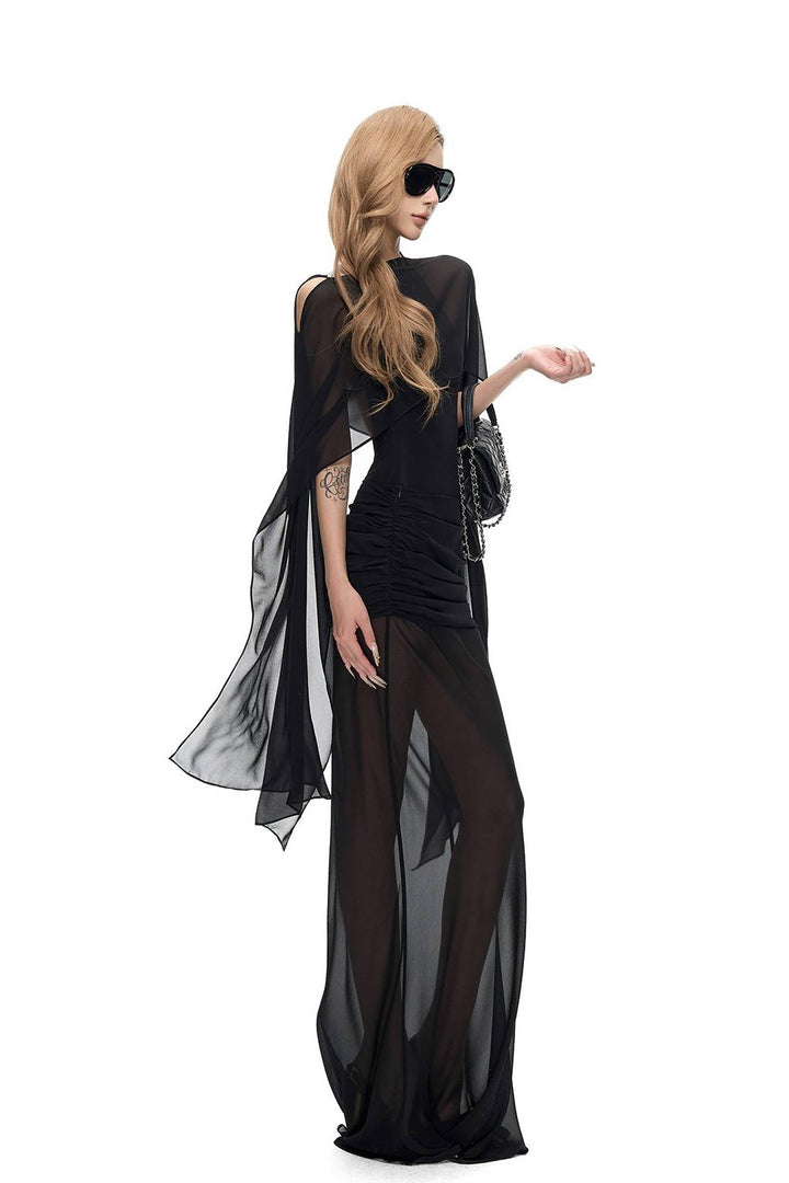 Sheer Maxi Overlay Skirt