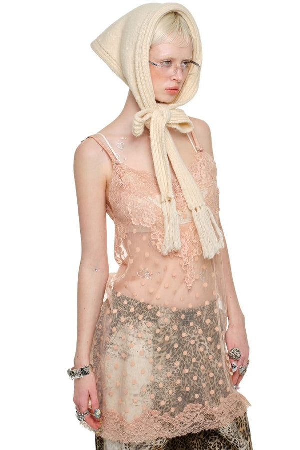 Sheer Polka Slip Dress