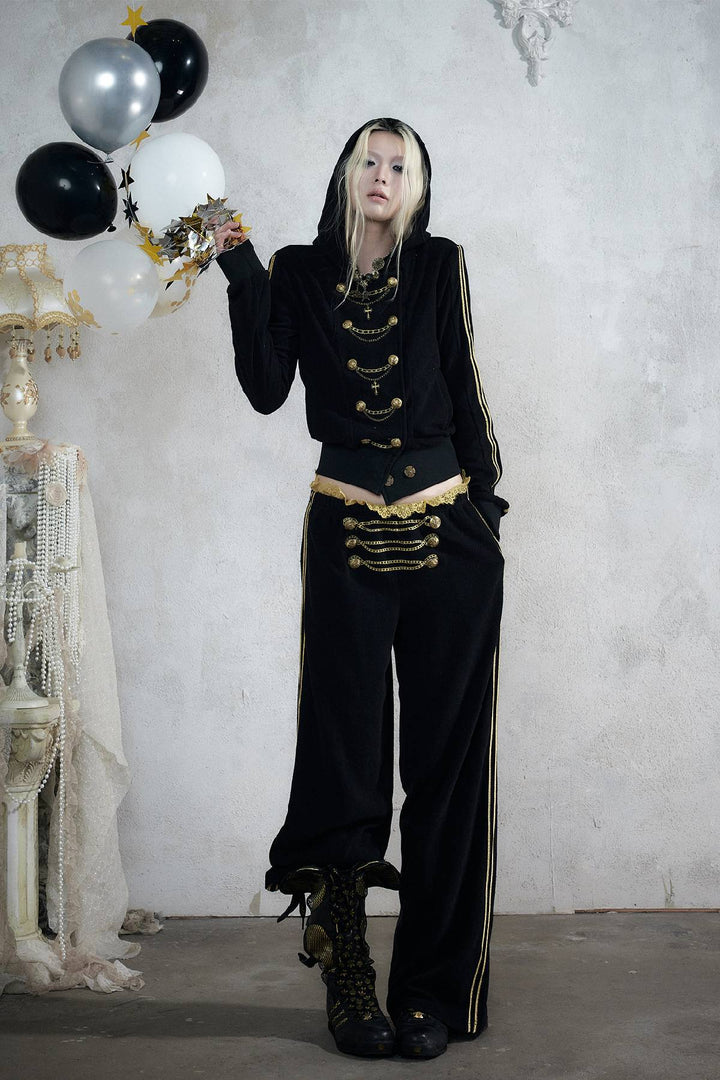 Military Chain Detail Pants