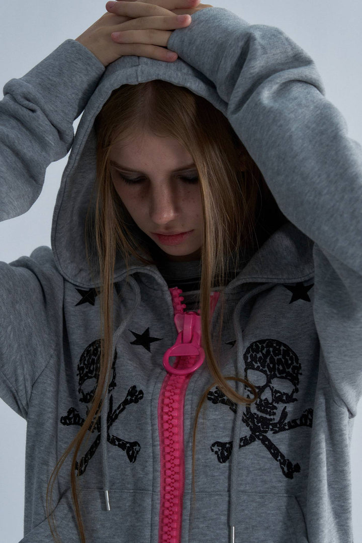 Deadstar Skull Zip Hoodie