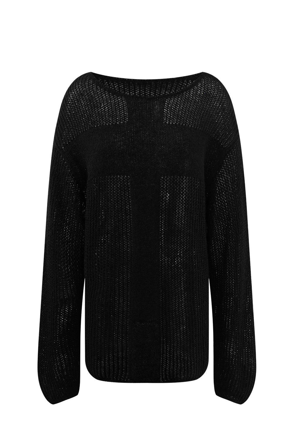 Knit Cross Mesh Sweater