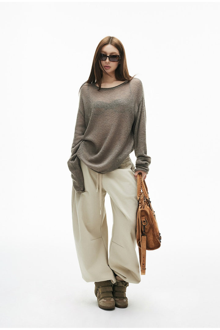 Khaki Curve Sweatpants
