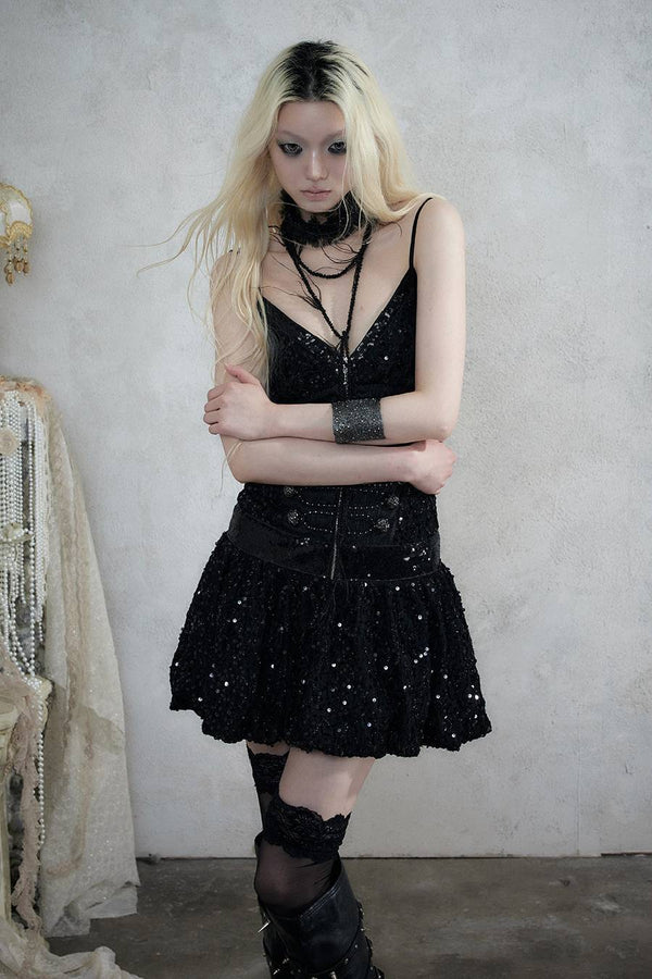Jacquard Bubble Mini Dress
