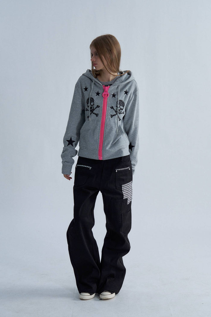 Deadstar Skull Zip Hoodie