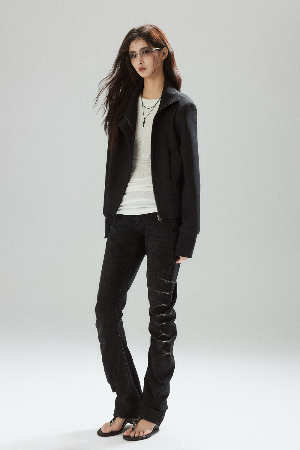 Nira Slim Ruched Jeans