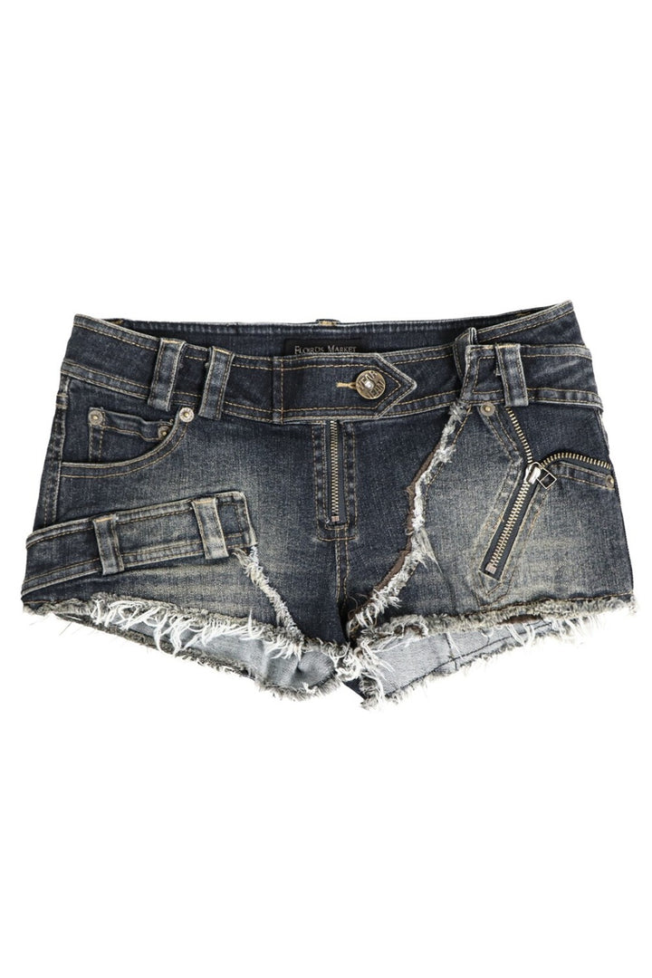 Kaida Distressed Denim Shorts