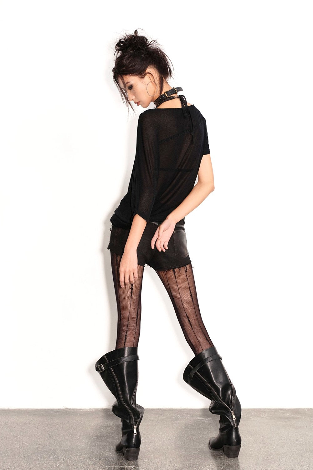 Sheer Batwing Shirt