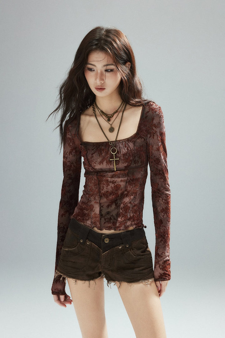 Ella Sheer Lace Top