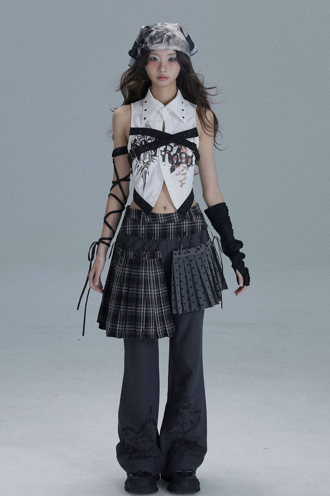 Shadow Layer Skirt Pants