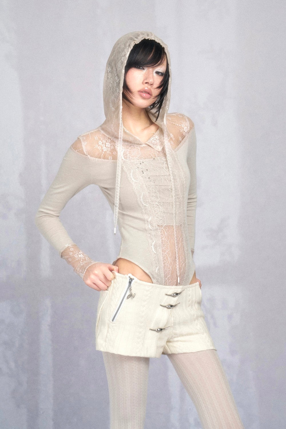 Elia Lace Hood Bodysuit