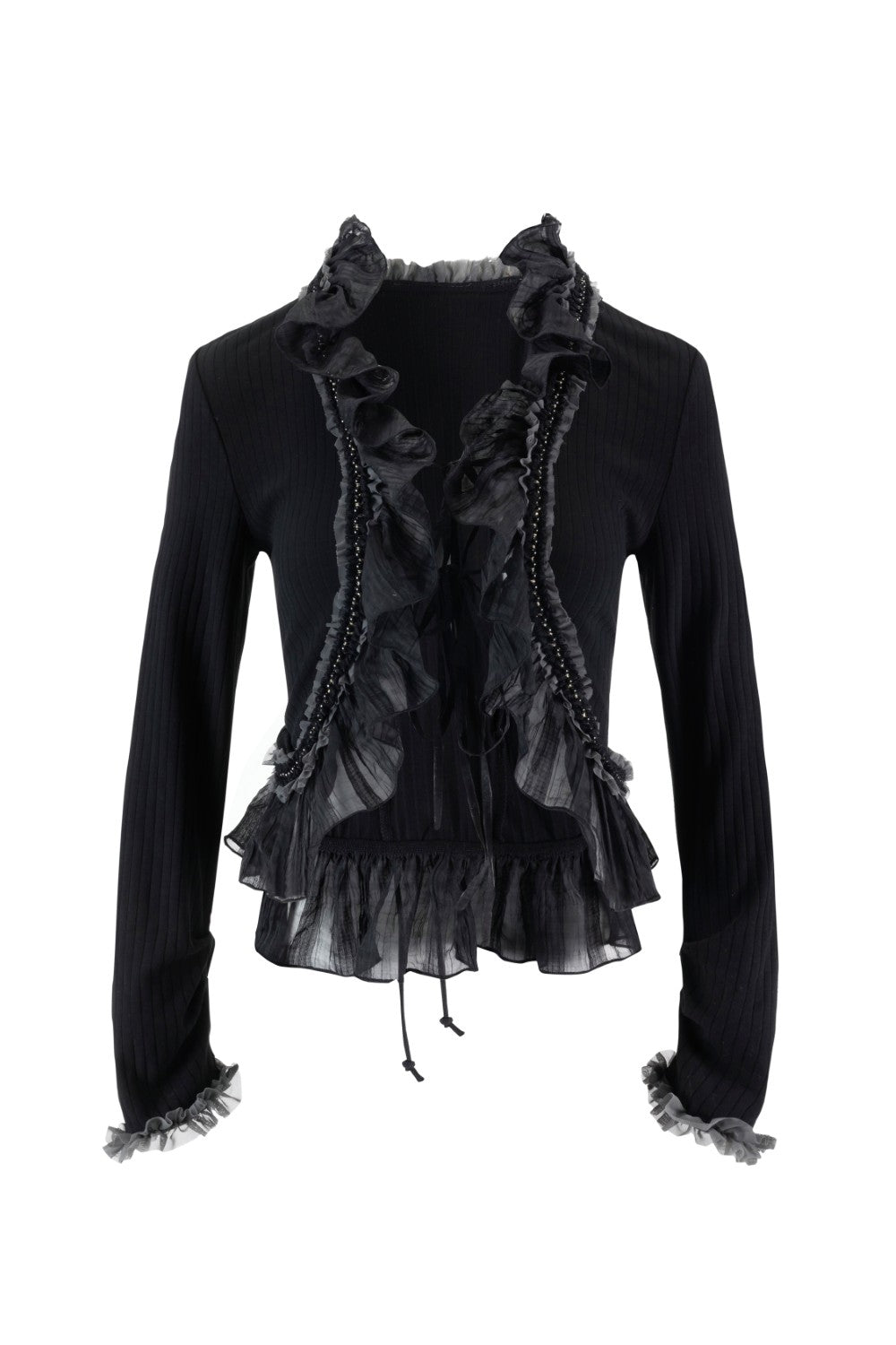 Elena Ruffle Lace Cardigan