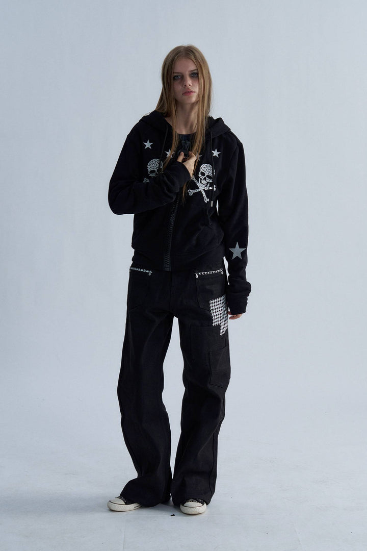 Deadstar Skull Zip Hoodie