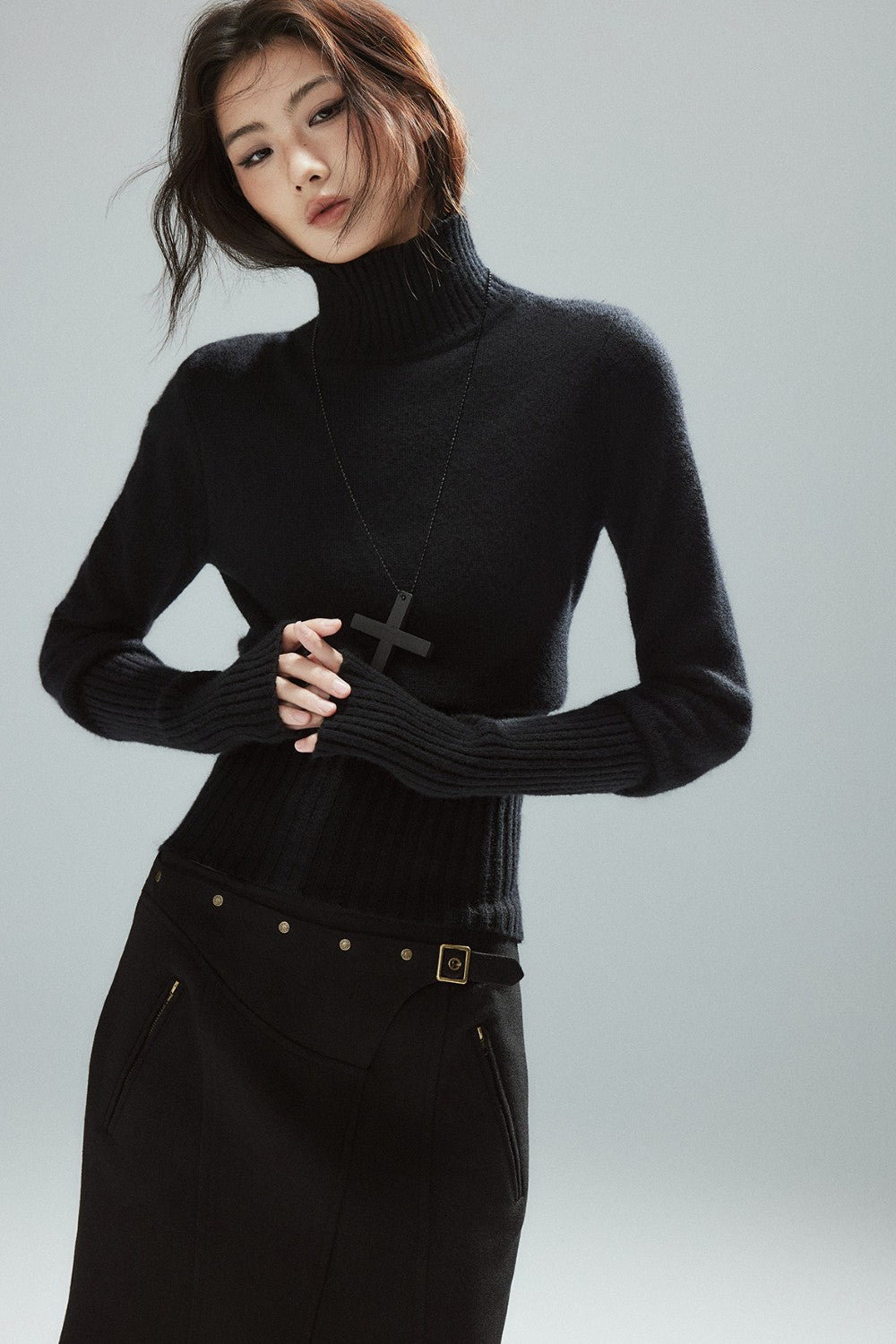 Sera Slim Turtleneck Top