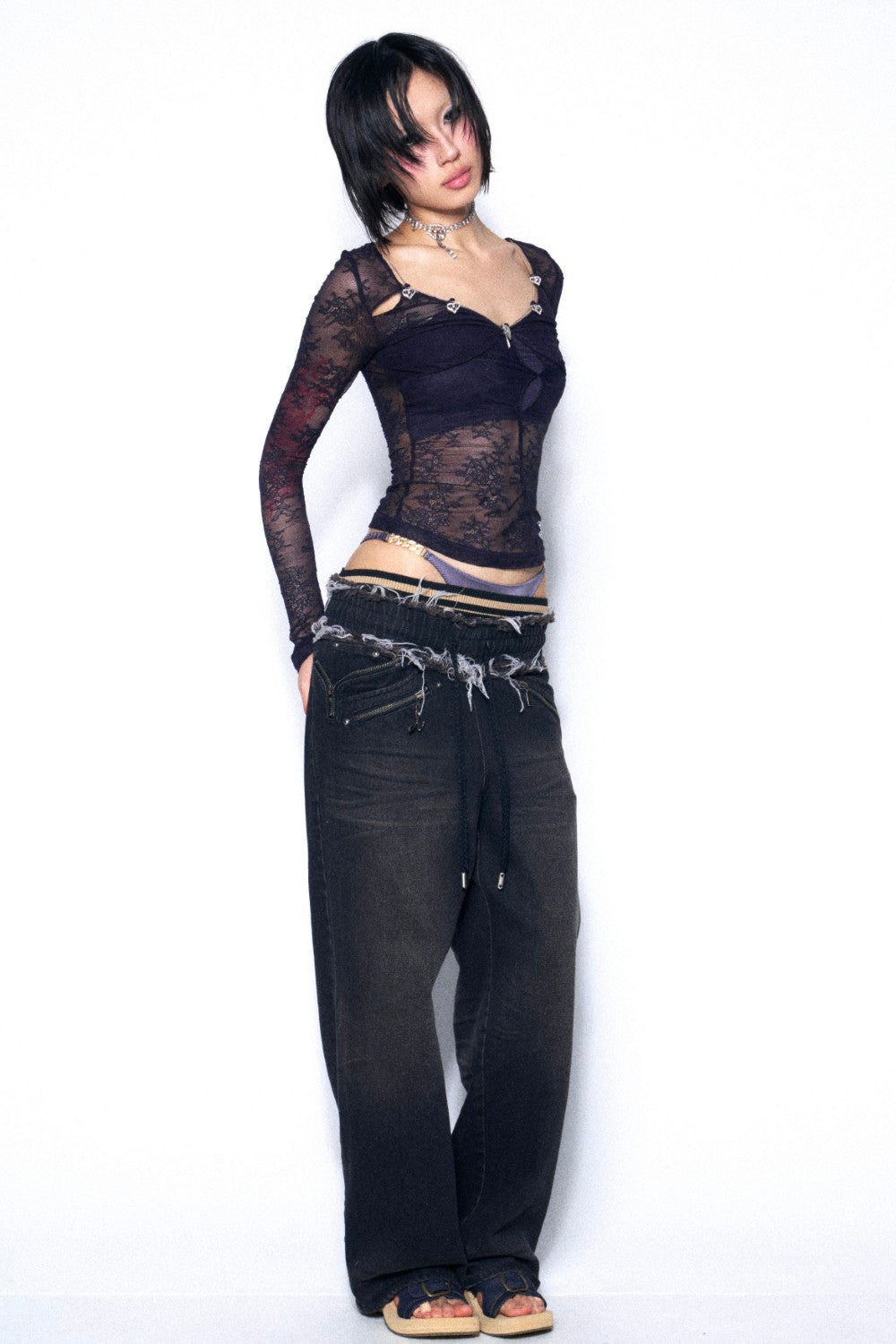 Zuri Sheer Lace Top