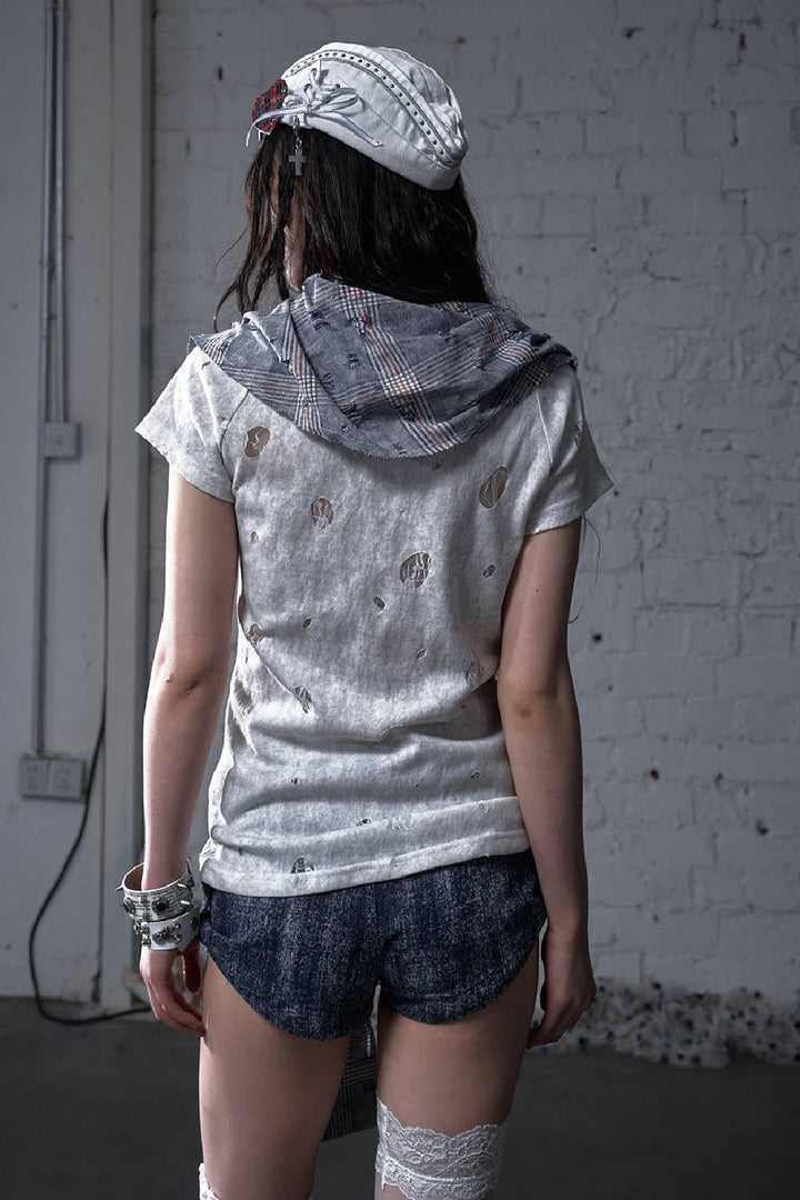 Zipped Collar Top
