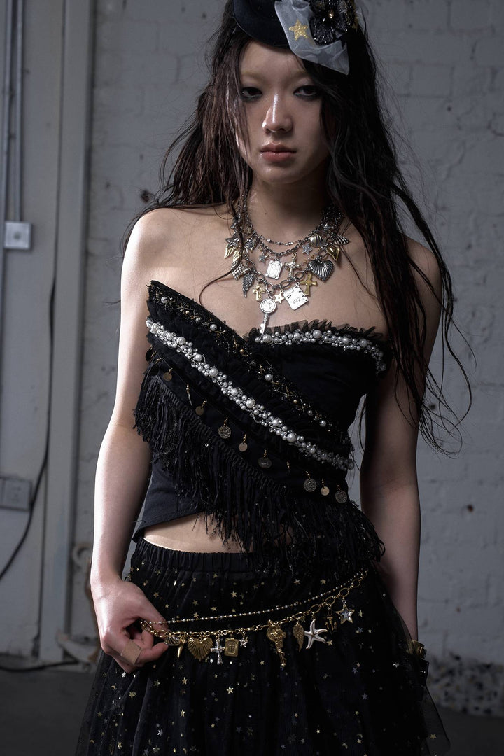 Textured Beaded Top