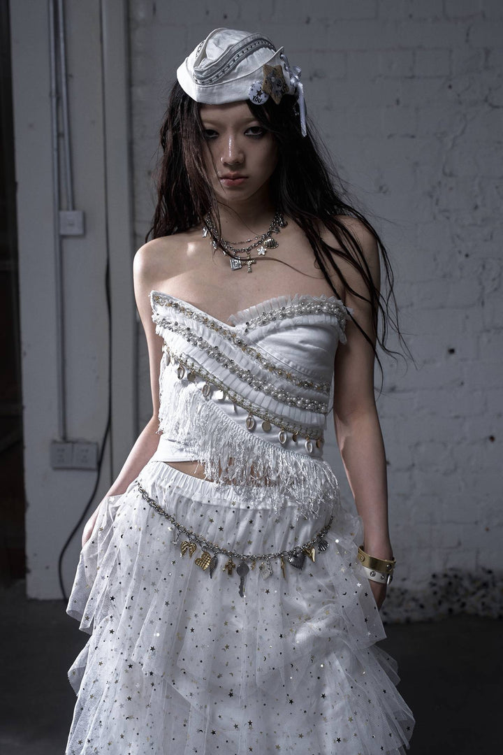 Textured Beaded Top