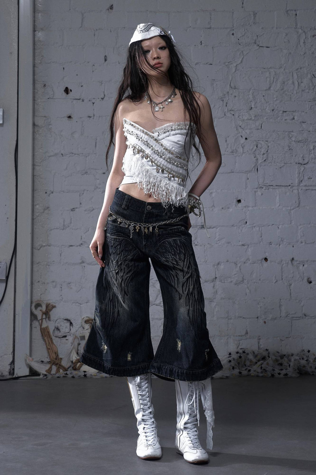 Textured Beaded Top