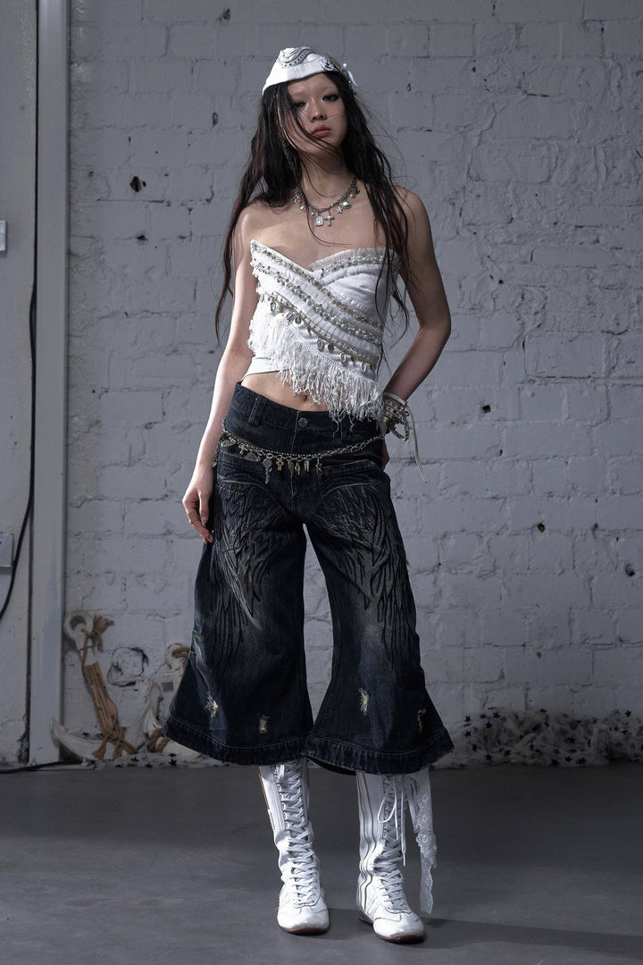 Textured Beaded Top