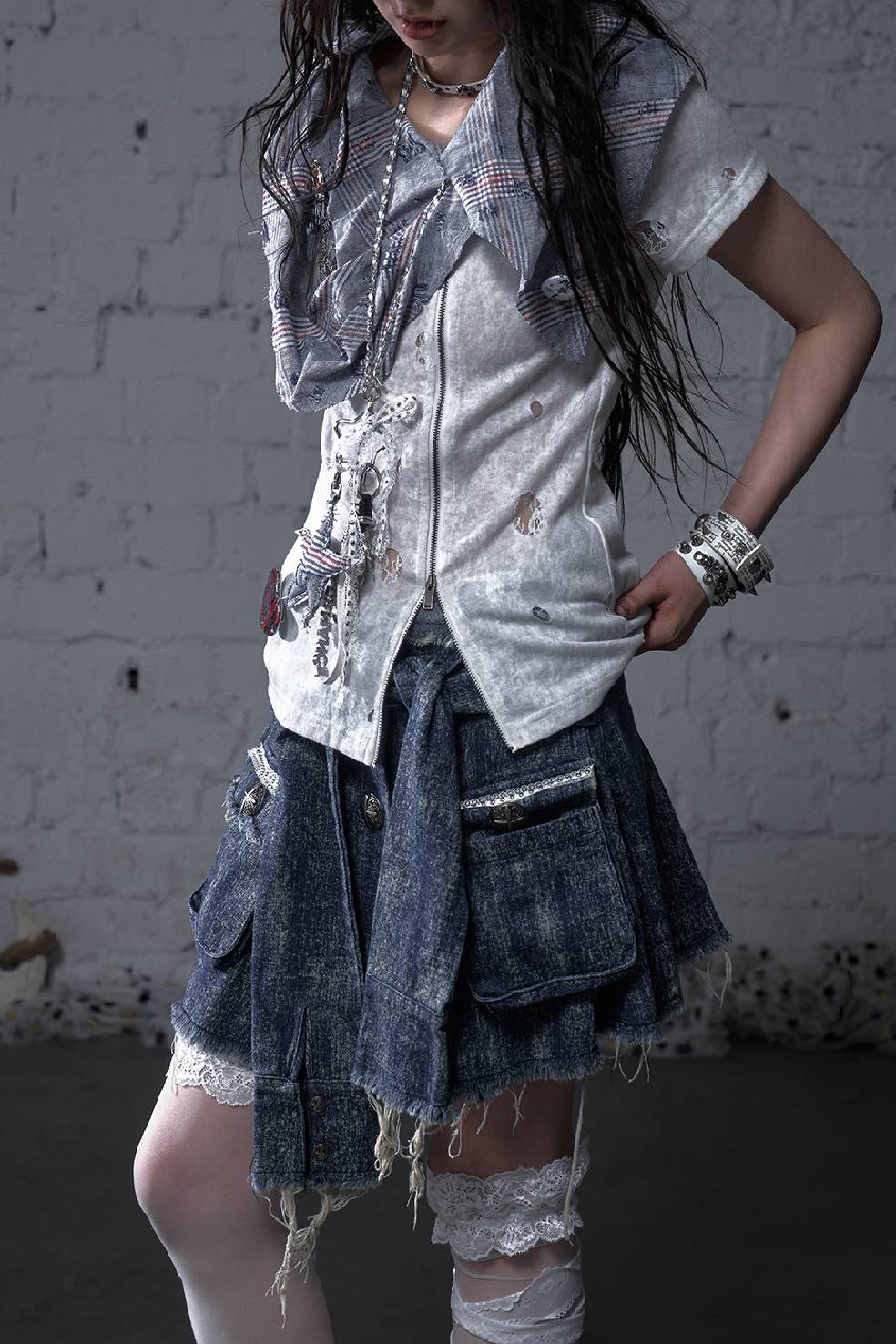 Raw Denim Skirt