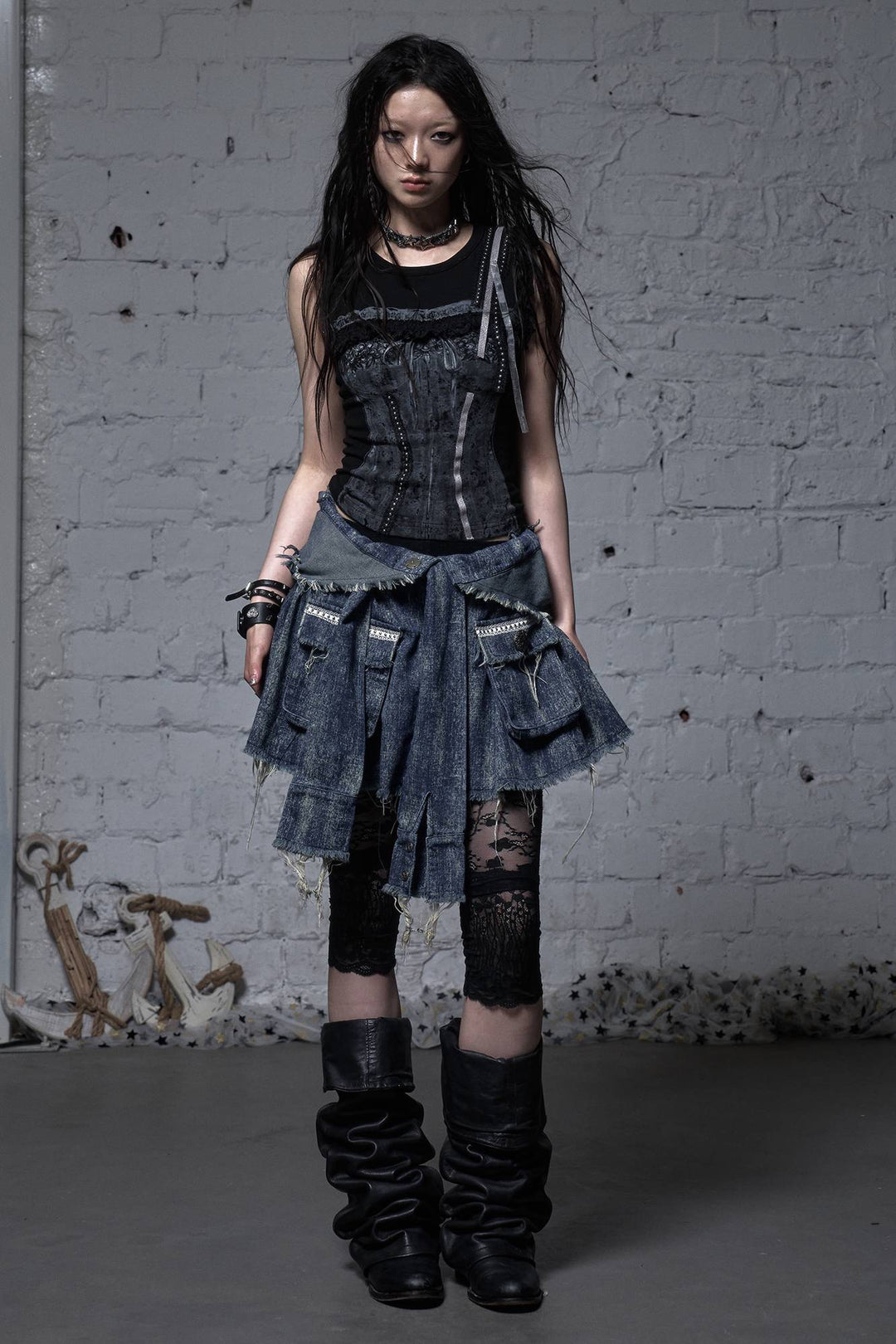 Raw Denim Skirt