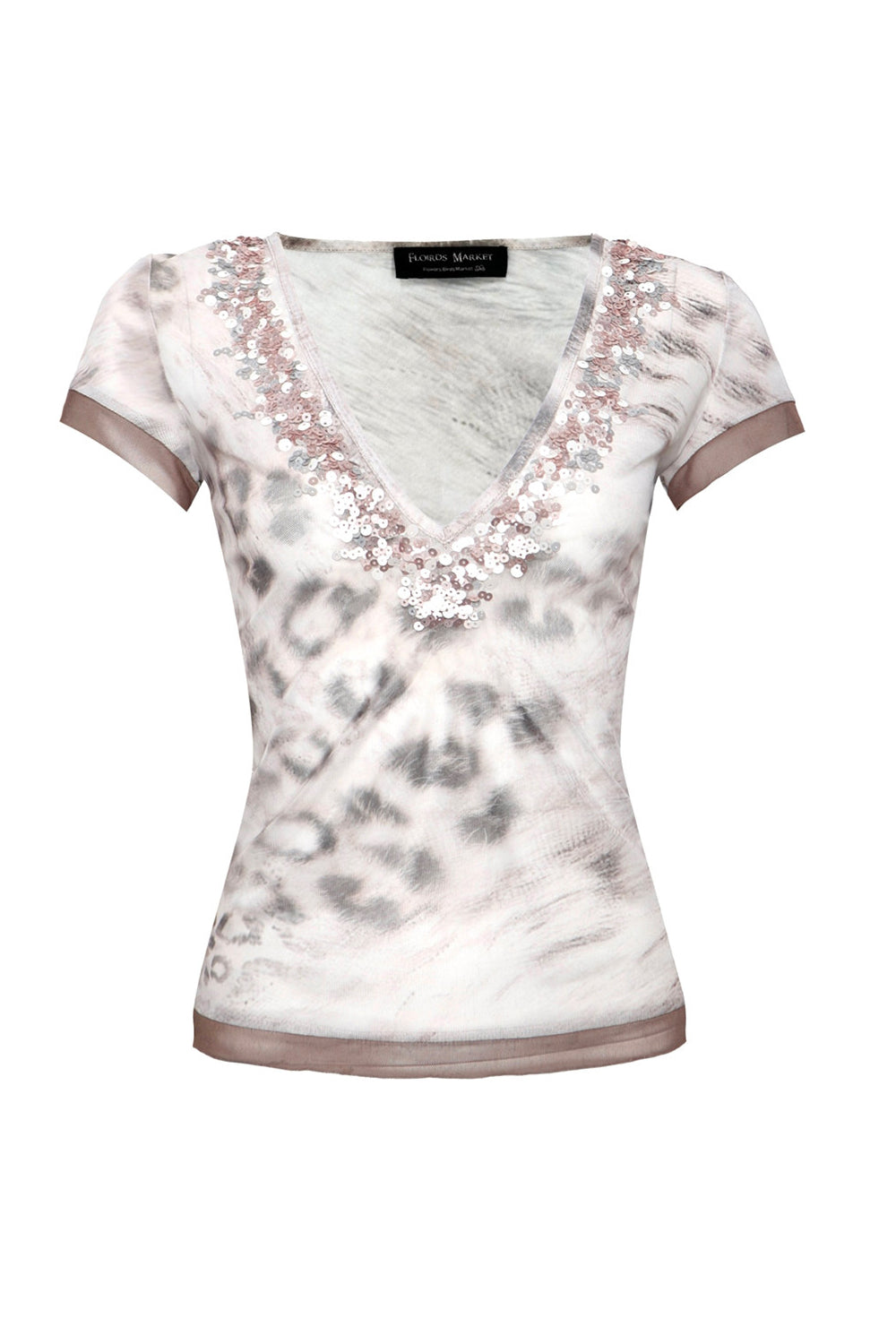 Blush Leopard Sequin Shirt