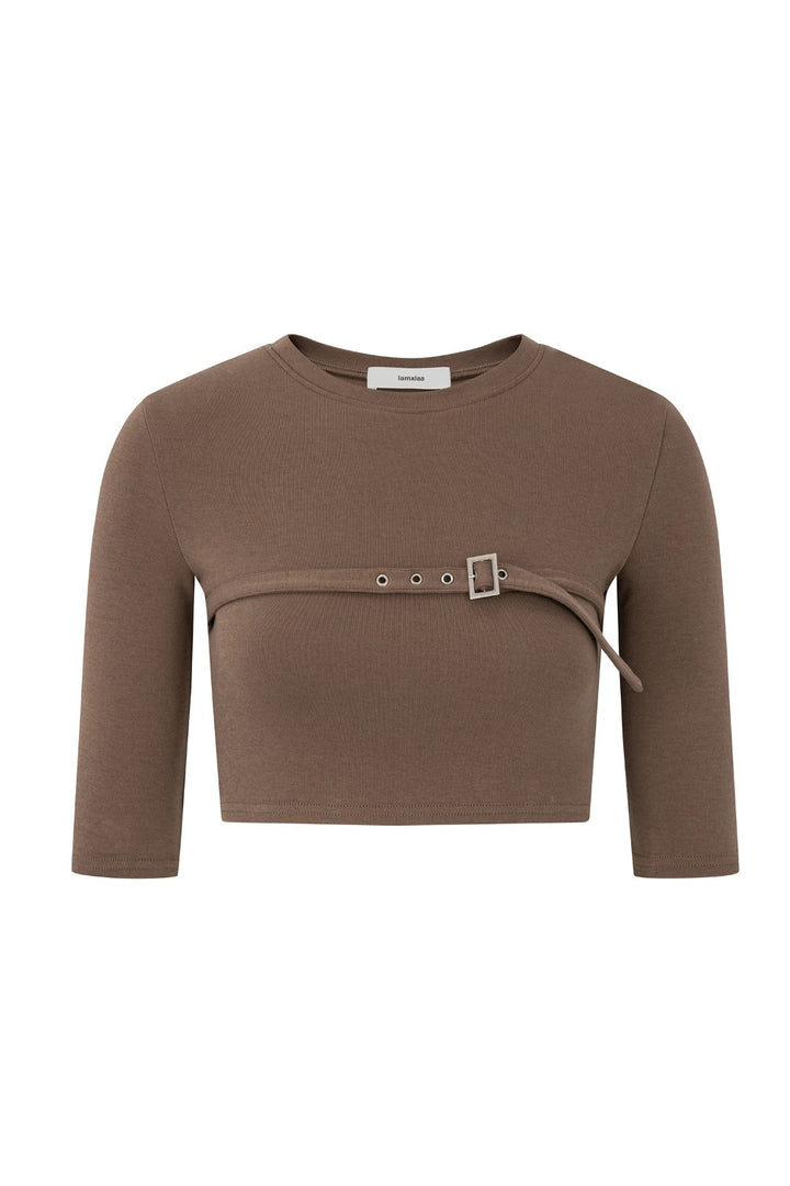 Sienna Buckled Crop Top