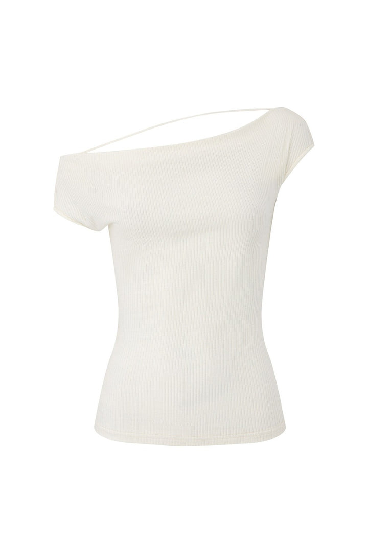 Lena Off-Shoulder Ribbed Top