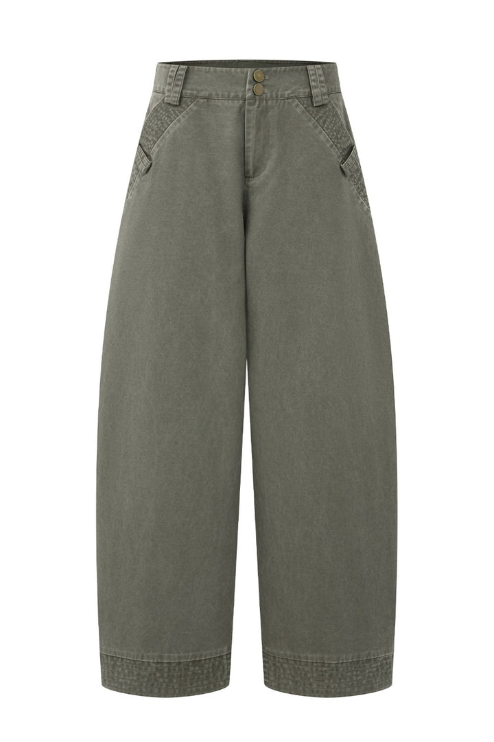 Sage Drift Barrel Jeans