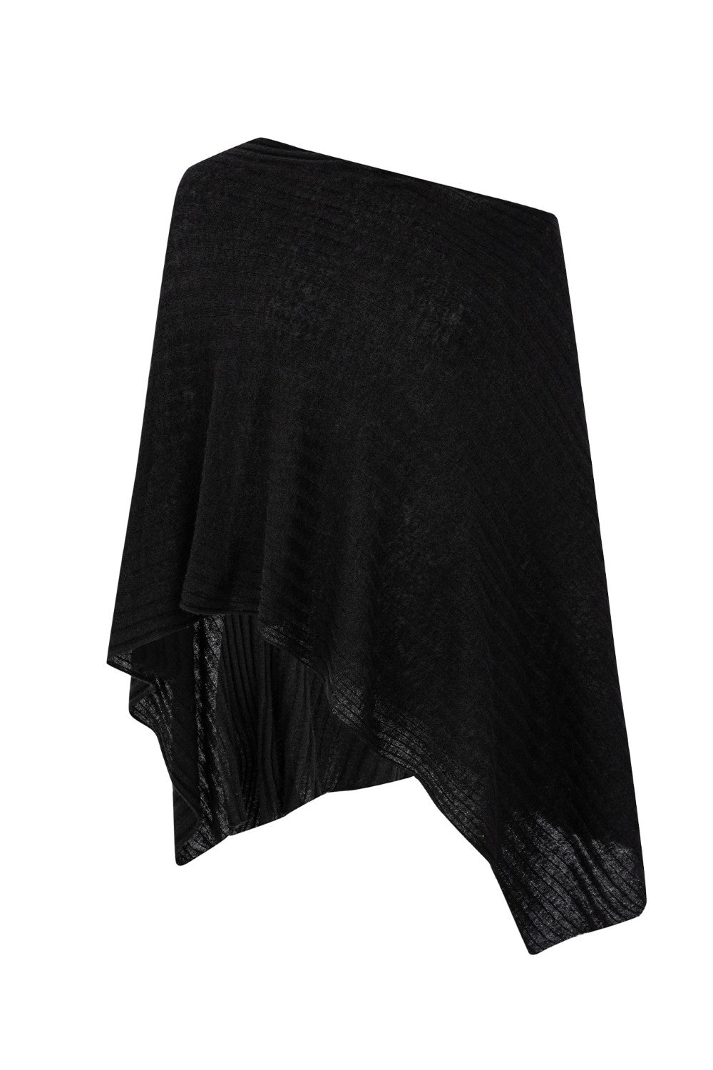 Kaia Off-Shoulder Draped Poncho