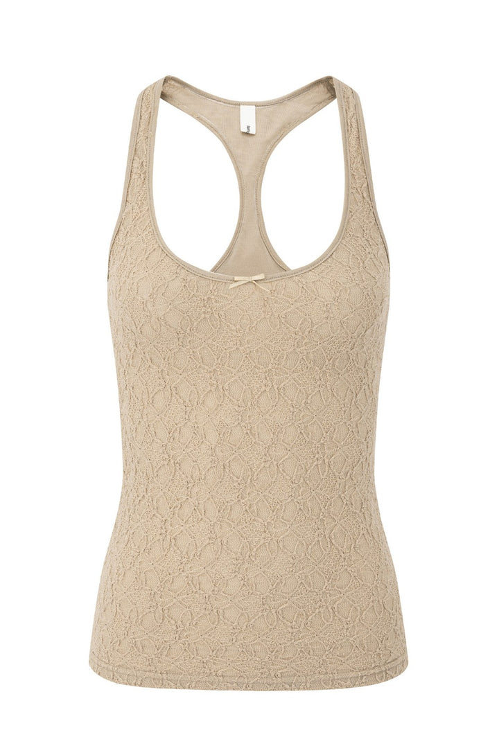 Elise Lace Pattern Tank Top