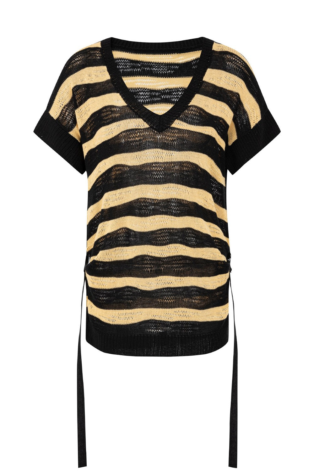 Zarela Striped Sheer Pullover