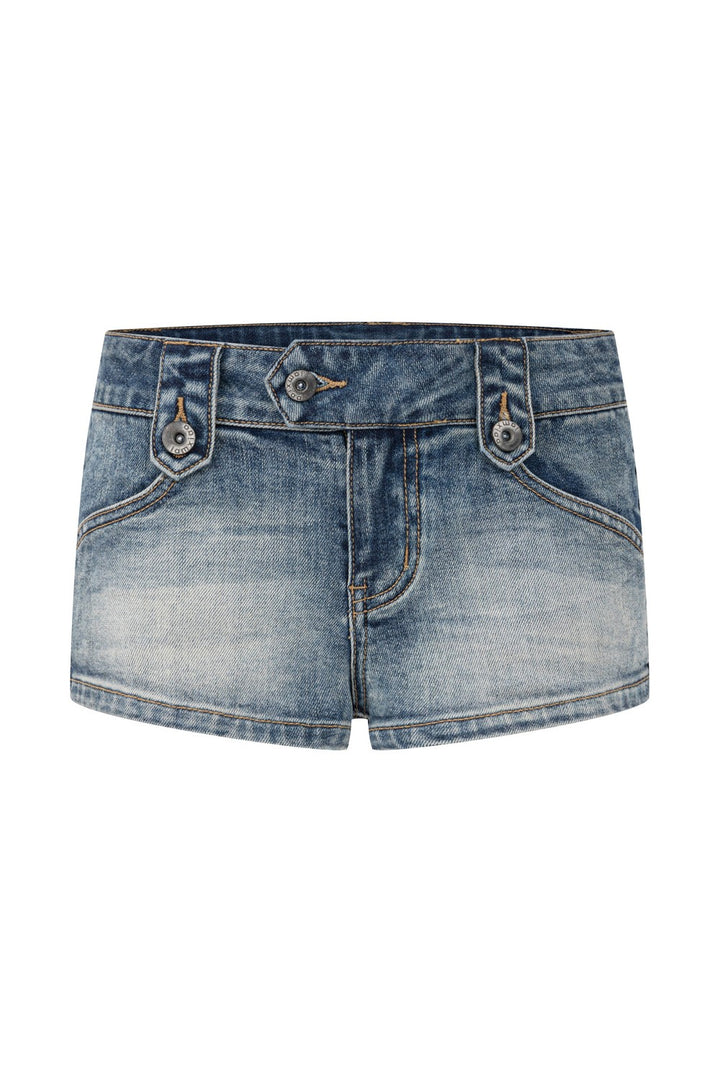 Arlo Low-Rise Denim Shorts