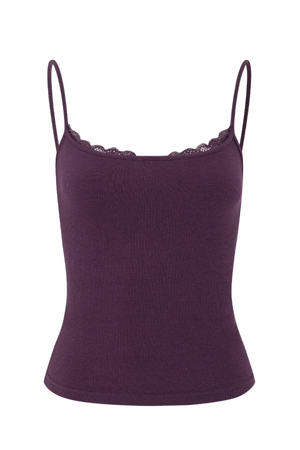 Bella Ribbed Lace Camisole