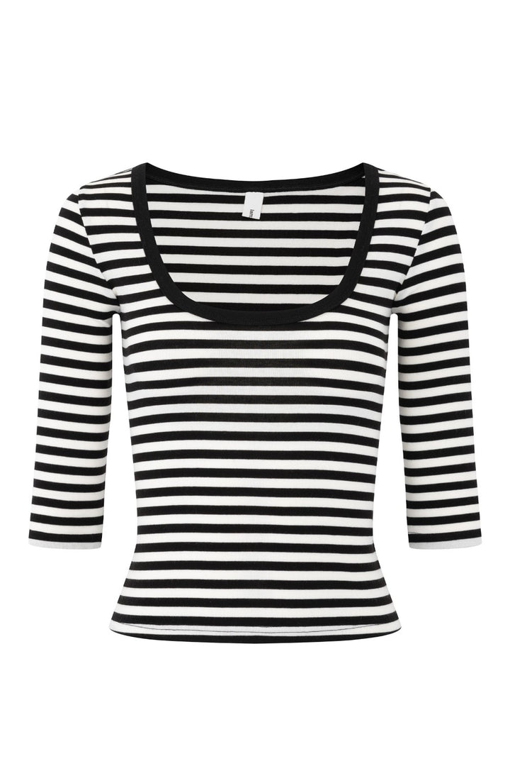 Amélie Black Stripe Top