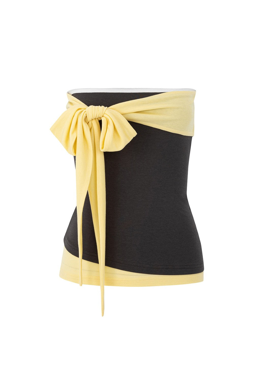 Sienna Contrast Strapless Top